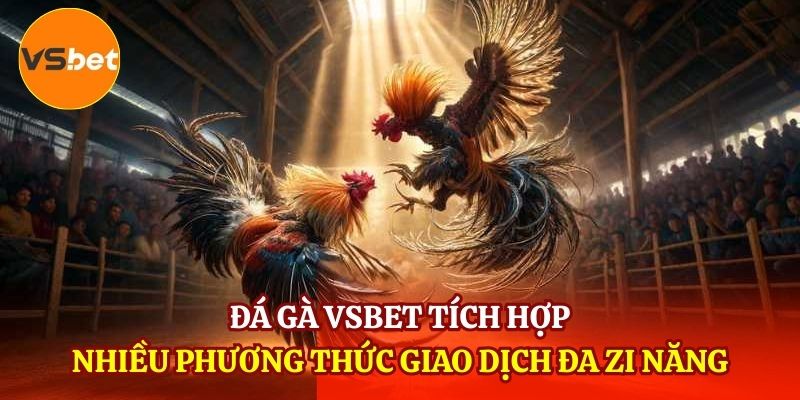 Đá gà VSBET tích hợp nhiều phương thức giao dịch đa zi năng